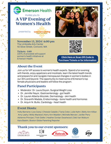 flyer for A VIP Evening of Women’s Health 2.0